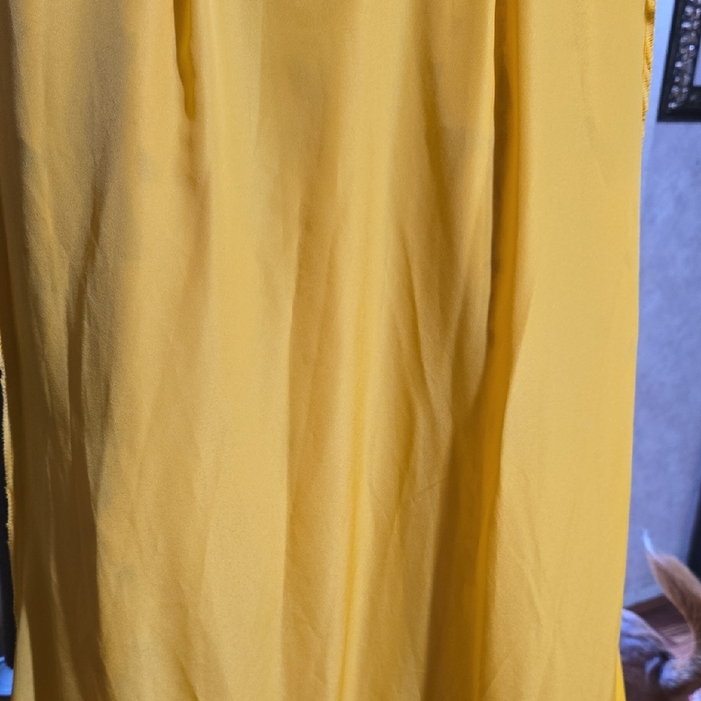 #58. ASOS Yellow Smocked Tiered Sundress. - Picture 6 of 6